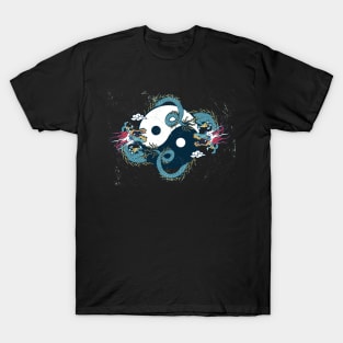 Ying And Yang Dragons T-Shirt